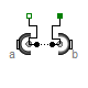 Modelica.Mechanics.MultiBody.Forces.LineForceWithTwoMasses