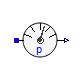 Modelica.Thermal.FluidHeatFlow.Sensors.PressureSensor